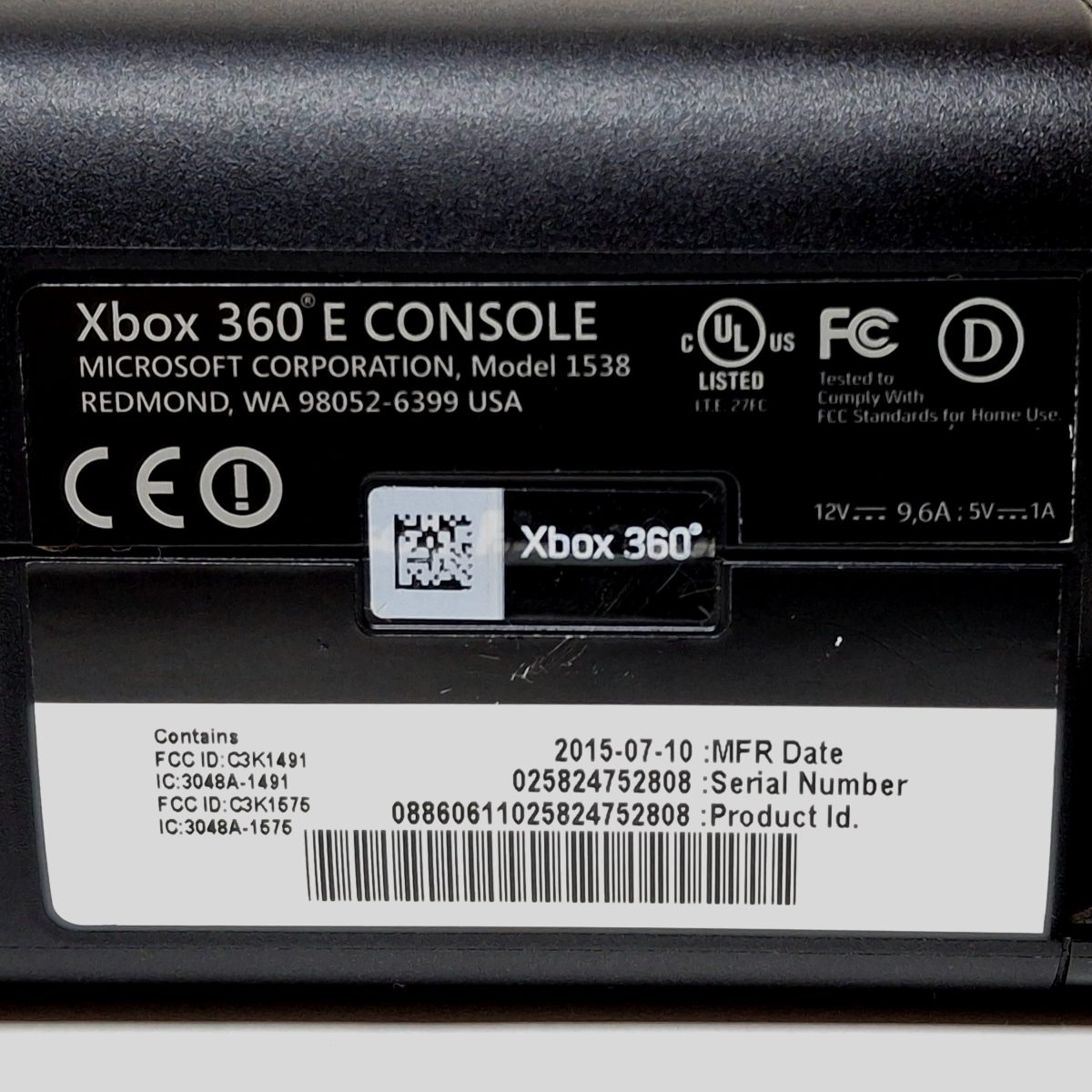 Игровая приставка Microsoft XBOX 360E , модель: 1538